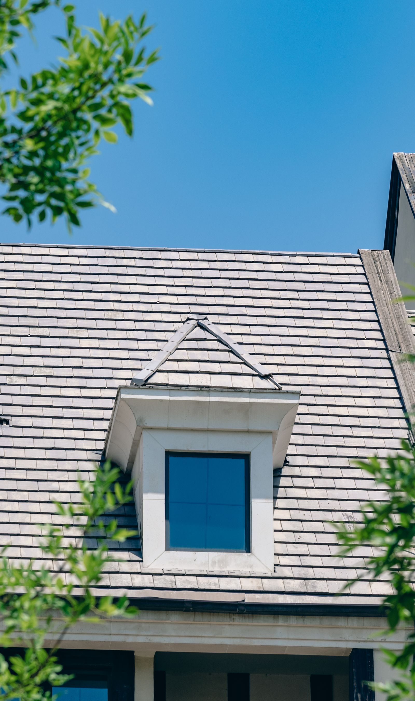 Residential roof with dormer window